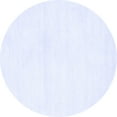 thumbnail image 1 of Ahgly Company Machine Washable Indoor Round Solid Blue Modern Area Rugs, 8' Round, 1 of 4