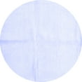 thumbnail image 1 of Ahgly Company Machine Washable Indoor Round Solid Blue Modern Area Rugs, 8' Round, 1 of 4