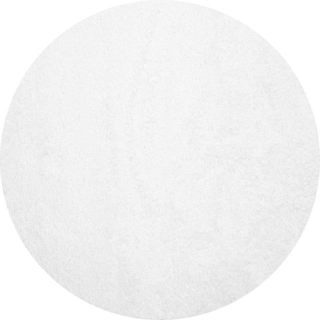 Ahgly Company Machine Washable Indoor Round Solid Gray Modern Area Rugs, 5' Round