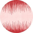 thumbnail image 1 of Ahgly Company Machine Washable Indoor Round Solid Red Modern Area Rugs, 3' Round, 1 of 4