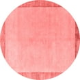 thumbnail image 1 of Ahgly Company Machine Washable Indoor Round Solid Red Modern Area Rugs, 4' Round, 1 of 4