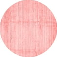 thumbnail image 1 of Ahgly Company Machine Washable Indoor Round Solid Red Modern Area Rugs, 8' Round, 1 of 4