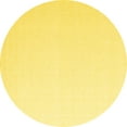 thumbnail image 1 of Ahgly Company Machine Washable Indoor Round Solid Yellow Modern Area Rugs, 3' Round, 1 of 4