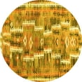 thumbnail image 1 of Ahgly Company Machine Washable Indoor Round Southwestern Yellow Country Area Rugs, 3' Round, 1 of 4