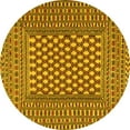 thumbnail image 1 of Ahgly Company Machine Washable Indoor Round Southwestern Yellow Country Area Rugs, 8' Round, 1 of 4