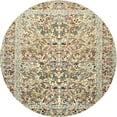 thumbnail image 1 of Ahgly Company Machine Washable Indoor Round Traditional Brown Area Rugs, 4' Round, 1 of 7