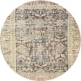 thumbnail image 1 of Ahgly Company Machine Washable Indoor Round Traditional Dark Almond Brown Area Rugs, 4' Round, 1 of 7