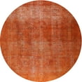 thumbnail image 1 of Ahgly Company Machine Washable Indoor Round Traditional Orange Red Area Rugs, 4' Round, 1 of 7