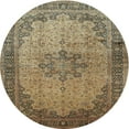 thumbnail image 1 of Ahgly Company Machine Washable Indoor Round Traditional Red Brown Area Rugs, 3' Round, 1 of 7