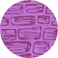 thumbnail image 1 of Ahgly Company Machine Washable Indoor Round Transitional Bright Neon Pink Purple Area Rugs, 8' Round, 1 of 7