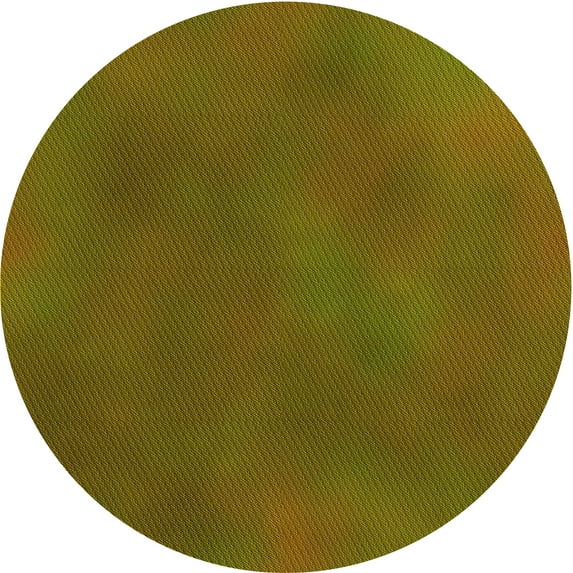Ahgly Company Machine Washable Indoor Round Transitional Dark Bronze Brown Area Rugs, 7' Round