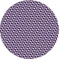 thumbnail image 1 of Ahgly Company Machine Washable Indoor Round Transitional Dark Purple Area Rugs, 5' Round, 1 of 7