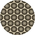 thumbnail image 1 of Ahgly Company Machine Washable Indoor Round Transitional Midnight Gray Area Rugs, 8' Round, 1 of 7