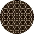thumbnail image 1 of Ahgly Company Machine Washable Indoor Round Transitional Night Black Area Rugs, 5' Round, 1 of 7