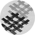 thumbnail image 1 of Ahgly Company Machine Washable Indoor Round Transitional Platinum Gray Area Rugs, 6' Round, 1 of 7
