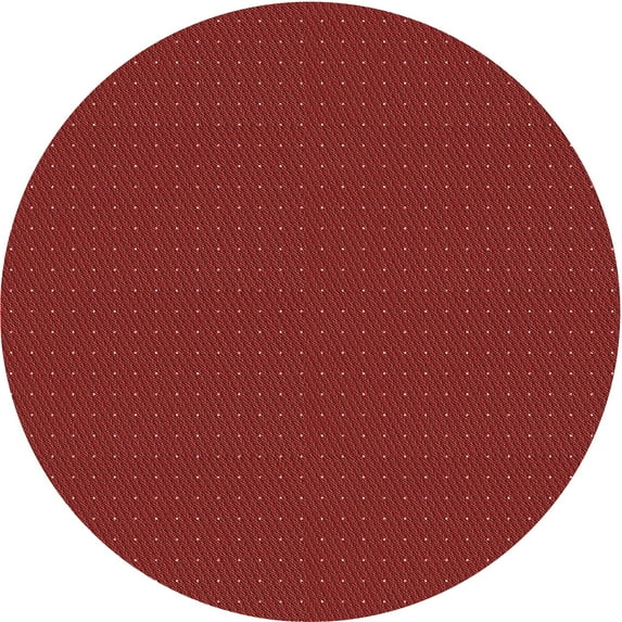 Ahgly Company Machine Washable Indoor Round Transitional Red Area Rugs, 3' Round