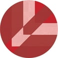thumbnail image 1 of Ahgly Company Machine Washable Indoor Round Transitional Red Area Rugs, 5' Round, 1 of 7