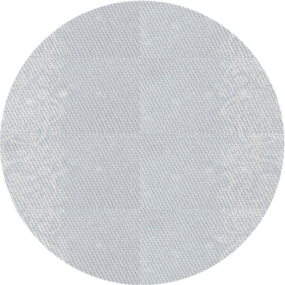 Ahgly Company Machine Washable Indoor Round Transitional Water Blue Area Rugs, 7' Round