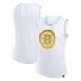 thumbnail image 1 of Women's Fanatics White Boston Bruins Activate-Slub Tank Top, 1 of 3