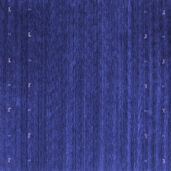 Ahgly Company Machine Washable Indoor Square Abstract Blue Contemporary Area Rugs, 3' Square