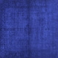 thumbnail image 1 of Ahgly Company Machine Washable Indoor Square Abstract Blue Contemporary Area Rugs, 4' Square, 1 of 4