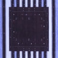 thumbnail image 1 of Ahgly Company Machine Washable Indoor Square Abstract Blue Contemporary Area Rugs, 5' Square, 1 of 4