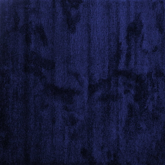 Ahgly Company Machine Washable Indoor Square Abstract Blue Contemporary Area Rugs, 6' Square