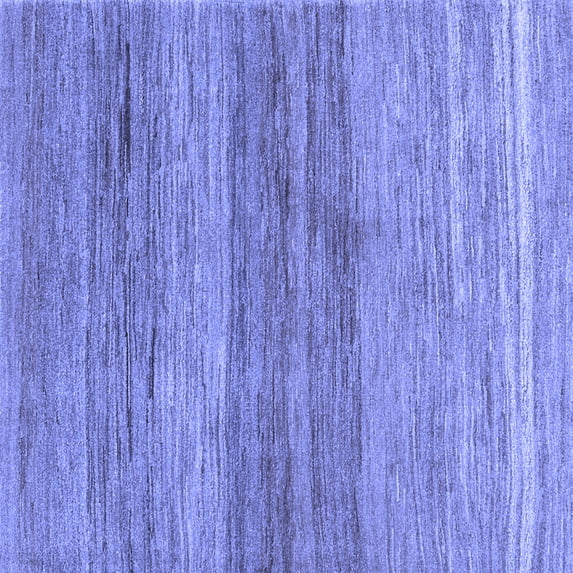 Ahgly Company Machine Washable Indoor Square Abstract Blue Contemporary Area Rugs, 8' Square