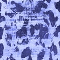 thumbnail image 1 of Ahgly Company Machine Washable Indoor Square Abstract Blue Modern Area Rugs, 3' Square, 1 of 4