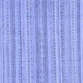 thumbnail image 1 of Ahgly Company Machine Washable Indoor Square Abstract Blue Modern Area Rugs, 3' Square, 1 of 4