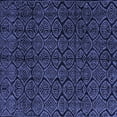 thumbnail image 1 of Ahgly Company Machine Washable Indoor Square Abstract Blue Modern Area Rugs, 4' Square, 1 of 4