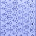 thumbnail image 1 of Ahgly Company Machine Washable Indoor Square Abstract Blue Modern Area Rugs, 5' Square, 1 of 4