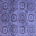 thumbnail image 1 of Ahgly Company Machine Washable Indoor Square Abstract Blue Modern Area Rugs, 6' Square, 1 of 4