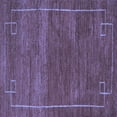 thumbnail image 1 of Ahgly Company Machine Washable Indoor Square Abstract Blue Modern Area Rugs, 6' Square, 1 of 4