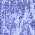 thumbnail image 1 of Ahgly Company Machine Washable Indoor Square Abstract Blue Modern Area Rugs, 6' Square, 1 of 4