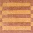 thumbnail image 1 of Ahgly Company Machine Washable Indoor Square Abstract Bright Orange Area Rugs, 5' Square, 1 of 7