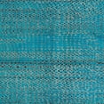 thumbnail image 1 of Ahgly Company Machine Washable Indoor Square Abstract Bright Turquoise Blue Area Rugs, 3' Square, 1 of 7