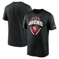 thumbnail image 1 of Men's Nike Black San Francisco 49ers Legend Icon Performance T-Shirt, 1 of 3