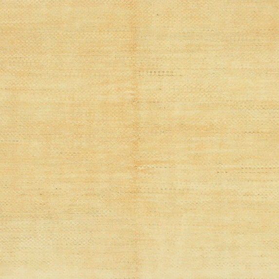 Ahgly Company Machine Washable Indoor Square Abstract Chrome Gold Yellow Area Rugs, 3' Square