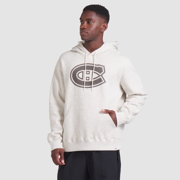 Men's Fanatics Cream Montreal Canadiens Made in Canada Pullover Hoodie
