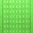 thumbnail image 1 of Ahgly Company Machine Washable Indoor Square Abstract Green Modern Area Rugs, 5' Square, 1 of 4