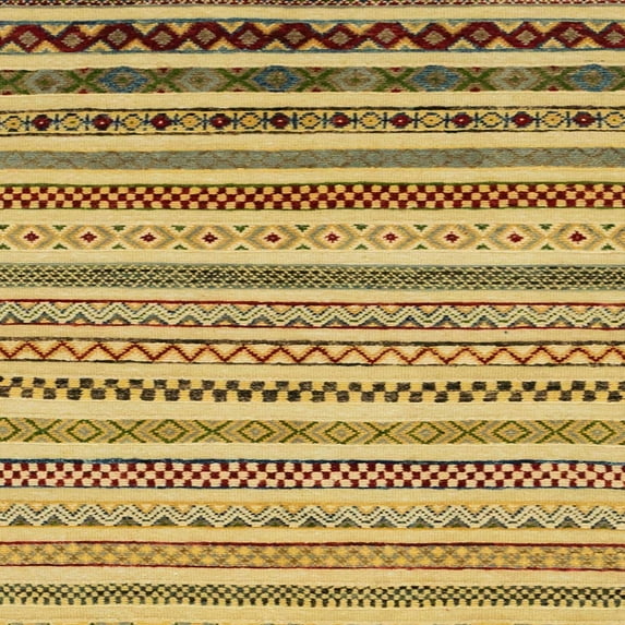 Ahgly Company Machine Washable Indoor Square Abstract Light Brown Area Rugs, 3' Square