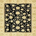 thumbnail image 1 of Ahgly Company Machine Washable Indoor Square Abstract Mustard Yellow Area Rugs, 5' Square, 1 of 7