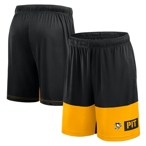 Men's Logo Athletic Black Pittsburgh Penguins Best of the Best Shorts