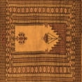 thumbnail image 1 of Ahgly Company Machine Washable Indoor Square Abstract Orange Modern Area Rugs, 5' Square, 1 of 4