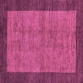 thumbnail image 1 of Ahgly Company Machine Washable Indoor Square Abstract Purple Modern Area Rugs, 4' Square, 1 of 4