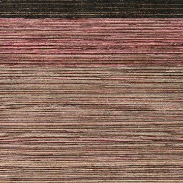 Ahgly Company Machine Washable Indoor Square Abstract Red Brown Area Rugs, 7' Square
