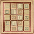 thumbnail image 1 of Ahgly Company Machine Washable Indoor Square Abstract Red Fox Red Area Rugs, 5' Square, 1 of 7