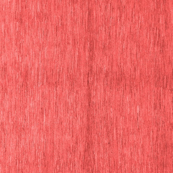 Ahgly Company Machine Washable Indoor Square Abstract Red Modern Area Rugs, 3' Square