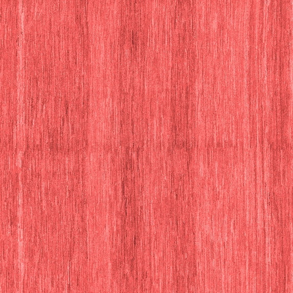 Ahgly Company Machine Washable Indoor Square Abstract Red Modern Area Rugs, 5' Square